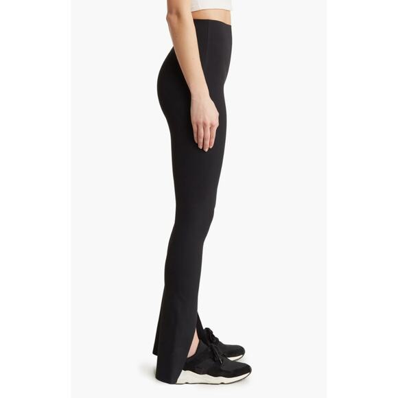 SPANX Booty Boost Core Luxe Front Slit Leggings - Black - Small - Picture 4 of 11